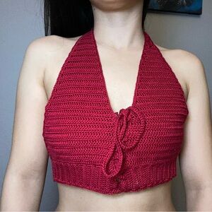 Red crop top/bralette